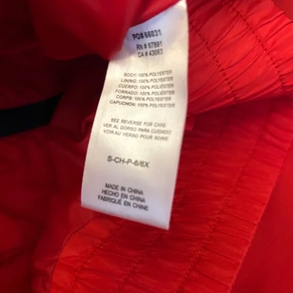 Hello Kitty x Team USA Olympic Windbreaker Jacket Kids Size 6 6X Red White Blue - Picture 6 of 8